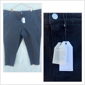 Universal Standard | Jet Black High Rise‎ Skinny Jeans (Size 34)